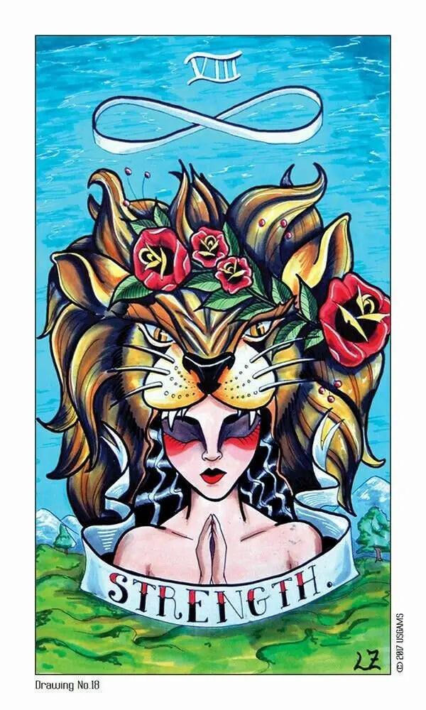 Eight Coins Tattoo Tarot By Lana Zellner usps priority shipping