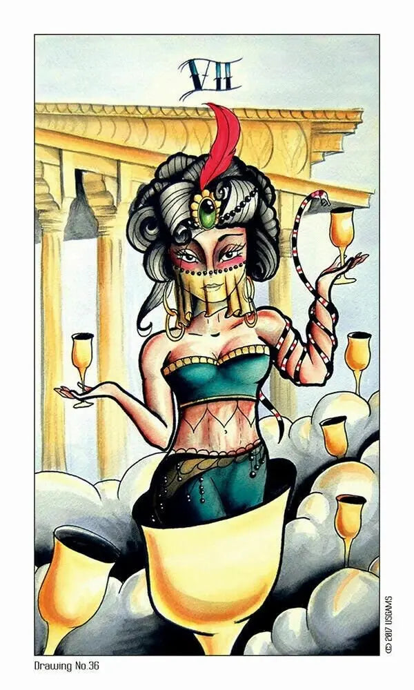 Eight Coins Tattoo Tarot By Lana Zellner usps priority shipping
