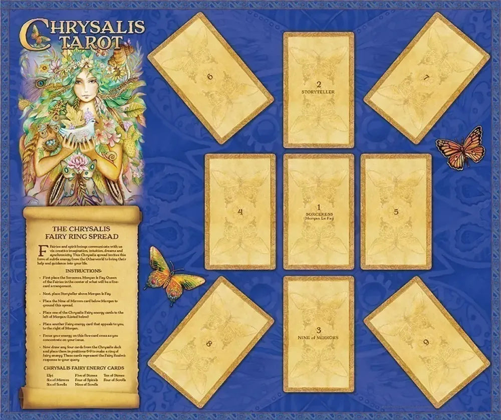 Chrysalis Tarot Deck and Book Set Dulabeanie