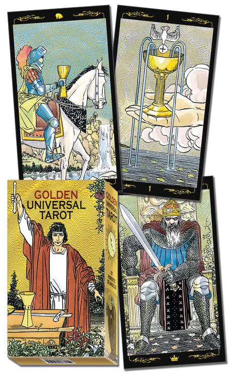Golden Universal Tarot Deck The Beetle Llewellyn