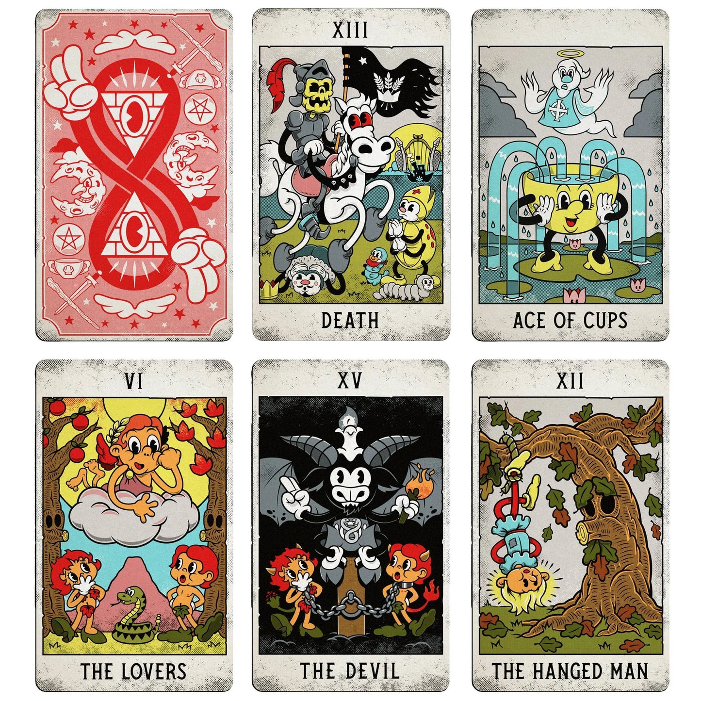 Mystical Medleys: A Vintage Cartoon Tarot Deck