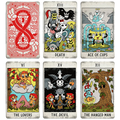 Mystical Medleys: A Vintage Cartoon Tarot Deck