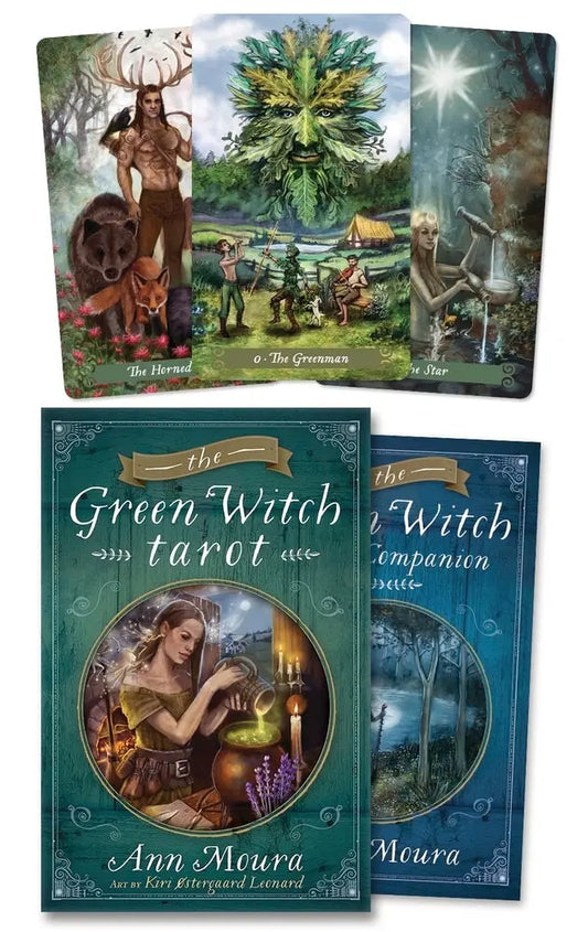 Green Witch Tarot Deck & Book By Ann Moura Llewellyn