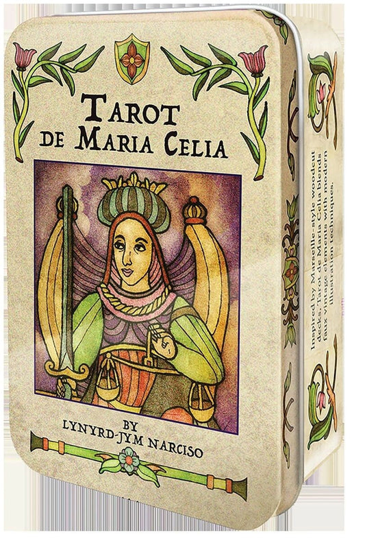 Tarot de Maria Celia By Lynyrd-Jym Narisco in Tin Box