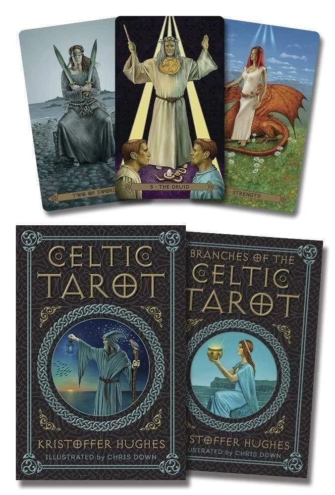 Celtic Tarot Deck and Book By Hughes and Down usps priority shipping