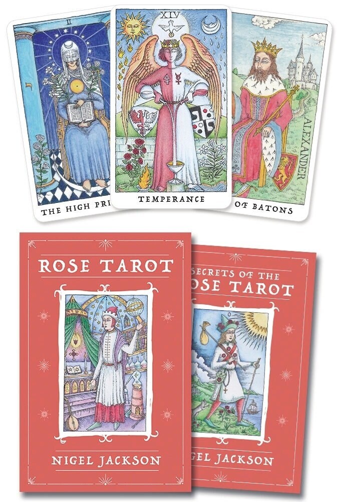 Rose Tarot by Nigel Jackson Authentic with Guidebook USPS Priority Shipping