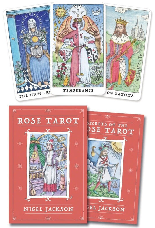 Rose Tarot by Nigel Jackson Authentic with Guidebook USPS Priority Shipping