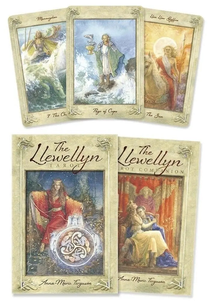 Llewellyn Tarot Deck & Book By Anna-marie Ferguson usps priority shipping