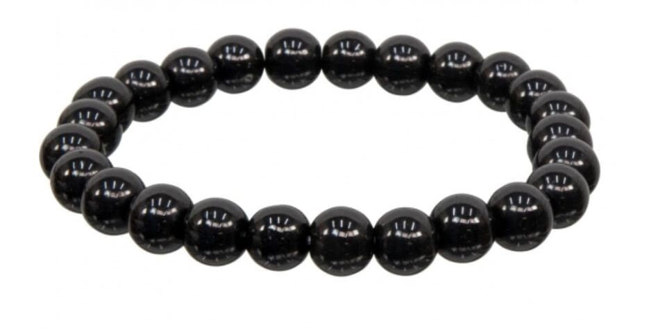 Black Obsidian 8mm Crystal Bracelet / Beads